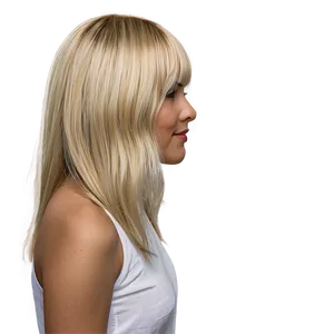 Blonde Bangs For Long Hair PNG 06282024 PNG