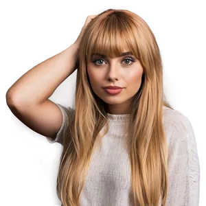 Blonde Bangs For Long Hair PNG Xsj47 PNG