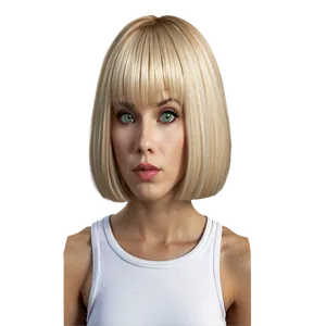Blonde Bangs For Oval Face PNG 67 PNG