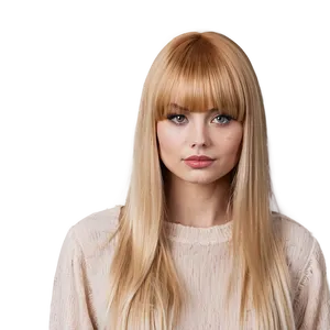 Blonde Bangs For Square Face PNG 06282024 PNG