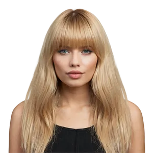 Blonde Bangs For Square Face PNG 06282024 PNG