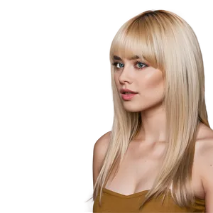 Blonde Bangs For Square Face PNG 06282024 PNG