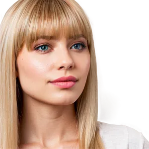 Blonde Bangs For Square Face PNG 9 PNG