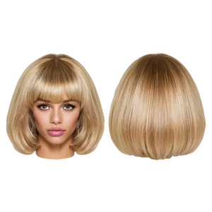 Blonde Bangs Hairstyle Png 43 PNG image