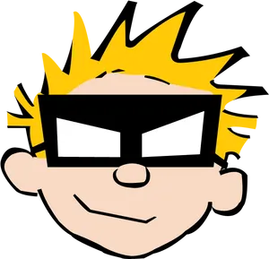 Blonde Boy Cartoon Character PNG image