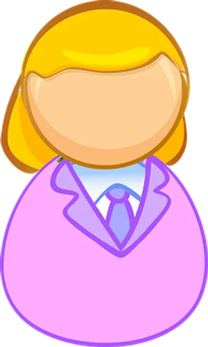 Blonde Cartoon Avatar