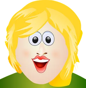 Blonde Cartoon Girl Avatar