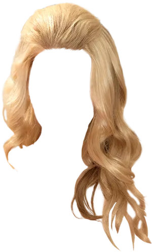 Blonde Curly Hair Graphic PNG image