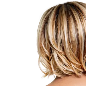 Blonde Hair With Highlights PNG 05252024