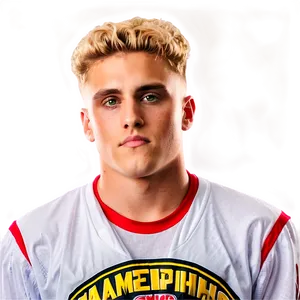 Blonde Haired Manin Sports Jersey PNG