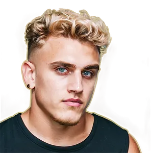 Blonde Haired Young Man Portrait PNG