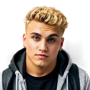 Blonde Haired Young Man Portrait PNG