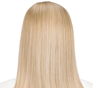 Blonde Straight Long Hair PNG