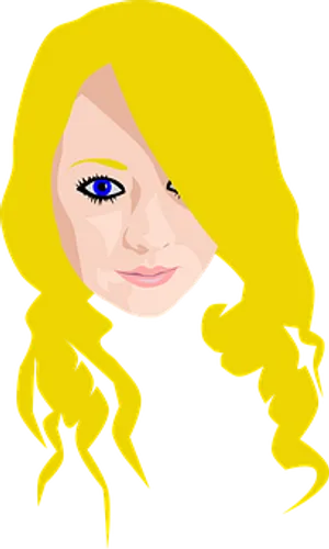 Blonde Vector Portrait