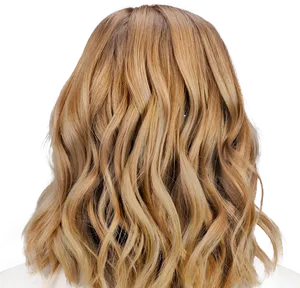 Blonde Wavy Hair Texture PNG