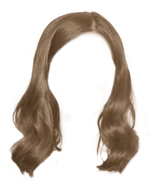 Blonde Wavy Hairstyle Silhouette