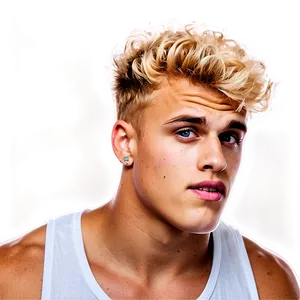 Blonde Young Man Portrait PNG