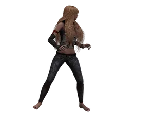 Blonde3 D Character Model