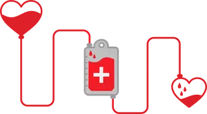 Blood Donation Concept Illustration PNG image