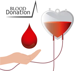 Blood Donation Concept Illustration PNG image