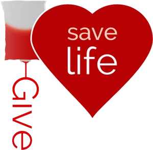 Blood Donation Save Life Graphic PNG image