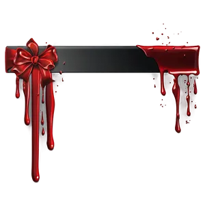 Blood Dripping Ribbon Png 2 PNG image
