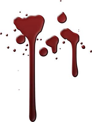 Blood Drops Falling Against Dark Background PNG image