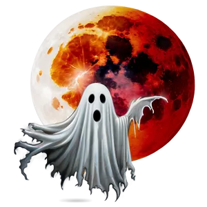 Blood Moon And Ghost Png 48 PNG image