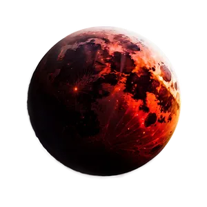 Blood Moon In Dark Sky Png 31 PNG image