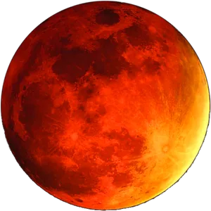 Blood Moon Lunar Eclipse PNG image