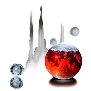 Blood Moon Over Ice Png 65 PNG image