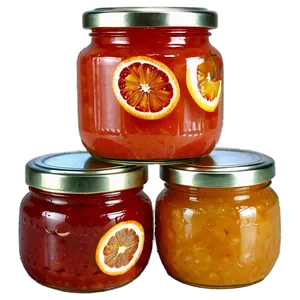 Blood Orange Marmalade Jar PNG Yev PNG