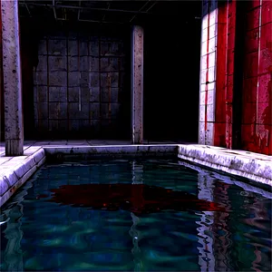 Blood Pool In Abandoned Place PNG 06122024