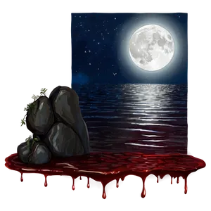 Blood Pool Under Moonlight Png Upu57 PNG image