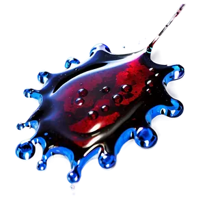 Blood Pool With Droplets PNG 06122024