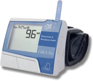 Blood Pressure Glucose Monitor Device PNG image