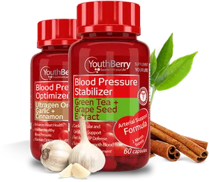 Blood Pressure Supplementsand Ingredients PNG image