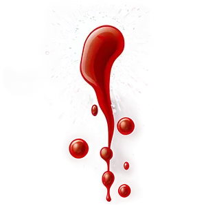 Blood Spatter Illustration PNG 7