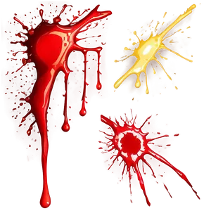 Blood Splatter PNG For Design 05262024