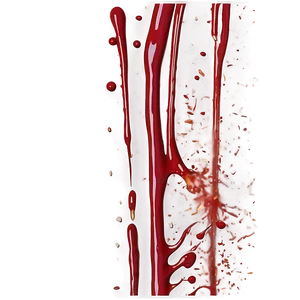 Blood Splatter Transparent Art Ecd