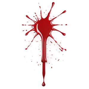 Blood Splatter Transparent Decoration 05262024 PNG