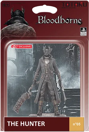 Bloodborne The Hunter Figurine Packaging PNG image