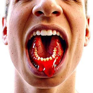 Bloodcurdling Mouth Picture Png 22 PNG image