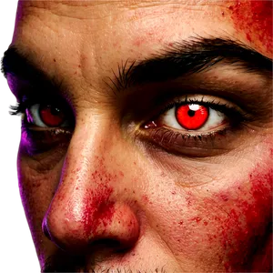 Bloodshot Eyes Spooky Png 06212024 PNG image