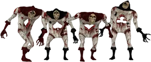Bloodstained_ Monkey_ Creatures PNG image