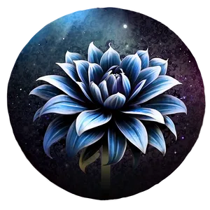 "bloom In Moonlight: Mysterious Flower PNG" C