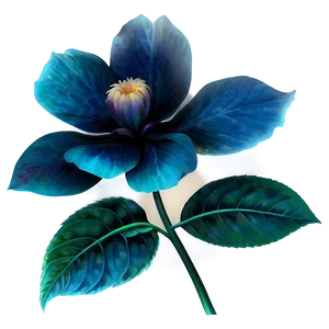 "bloom In Moonlight: Mysterious Flower PNG" D