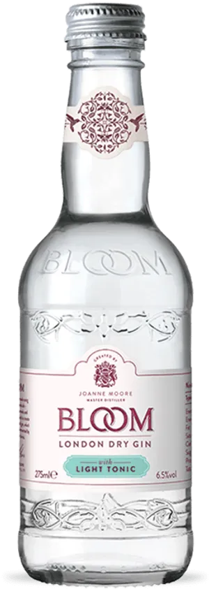 Bloom London Dry Gin Bottle PNG image