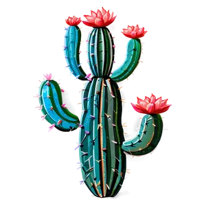 Blooming Cactus PNG 55