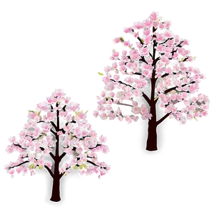 Blooming Cherry Trees Forest PNG Rph30 PNG